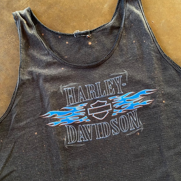 VTG Y2K Thrashed Harley Davidson Tank - Picture 2 of 10